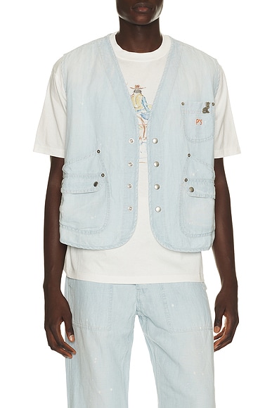 President's Taka Vest in Indigo