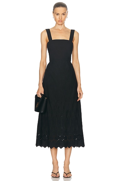 Alice McCall A Foreign Affair Midi Dress in Black FWRD