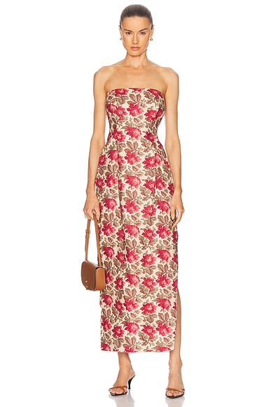 Posse Rosalie Strapless Dress in Rosebud