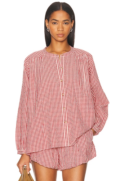 Posse Mira Top in Red Gingham