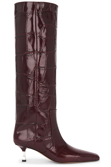 Paris Texas Bettina Boot 55 in Rouge Noir