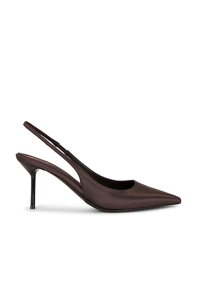 Paris Texas Lidia 70 Slingback Pump in Ebano