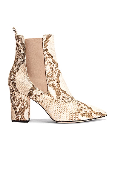 Faded Python Print Ankle Boot