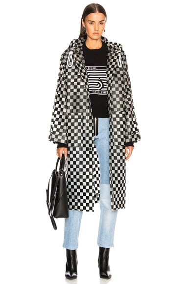 Checkerboard Anorak Raincoat