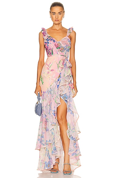 Iris Lace Bustier Maxi Dress