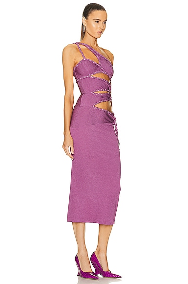 Patbo Cut Out Maxi Dress With Beaded Rope Detail In Orchid Modesens 8969