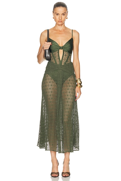 Sirena Mesh Maxi Dress