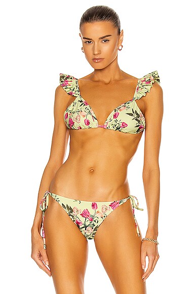 Tula Ruffle String Bikini Top