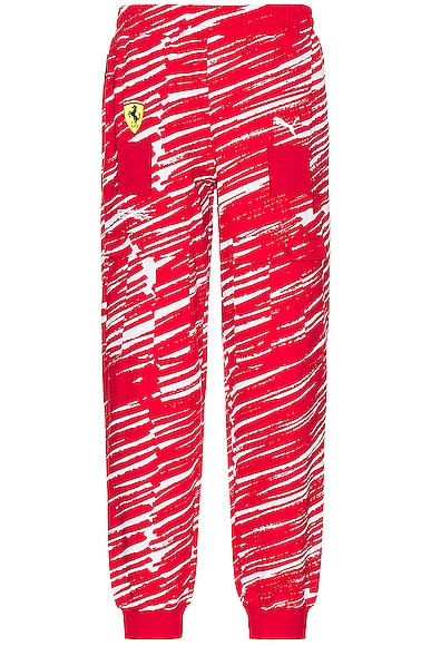Ferrari x Joshua Vides Race Pants in Red