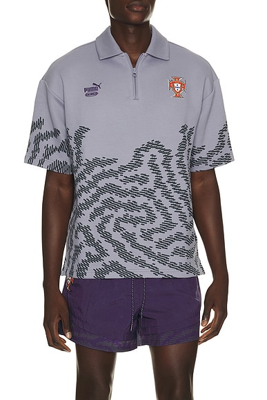 Puma Select x FPF x Salehe Bembury King Polo in Gray Sky