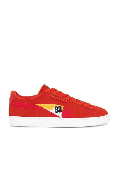 Shop Puma X Bmw Mms Suede Calder In For All Time Red  Speed Yellow  & Racing