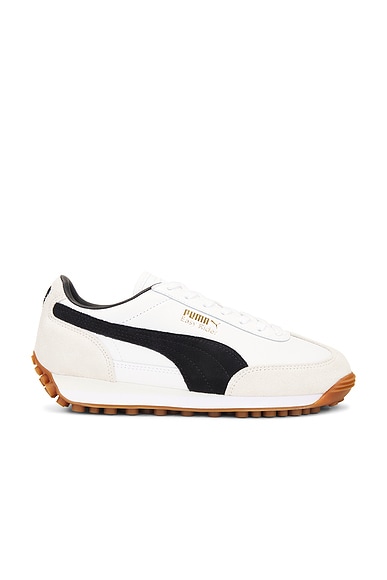 Puma Select Easy Rider Mix Sneaker in White & Black