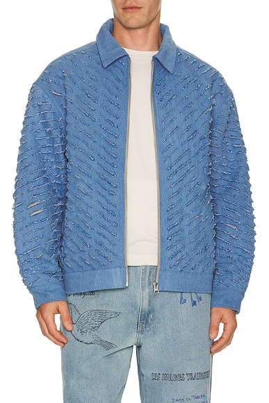 Cut Through Denim Jacket