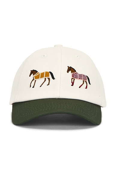 Found Horse Pair Hat in Off White