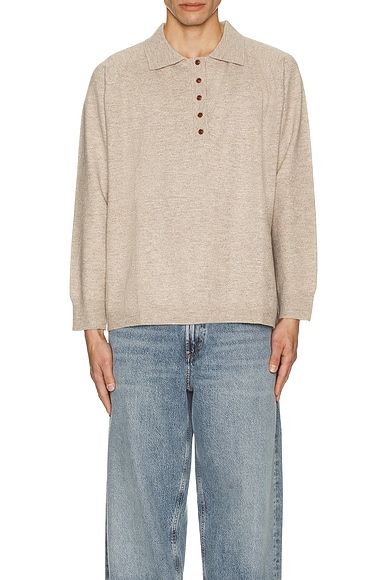 Hay Collared Knit Henley