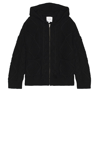 Cable Knit Hoodie