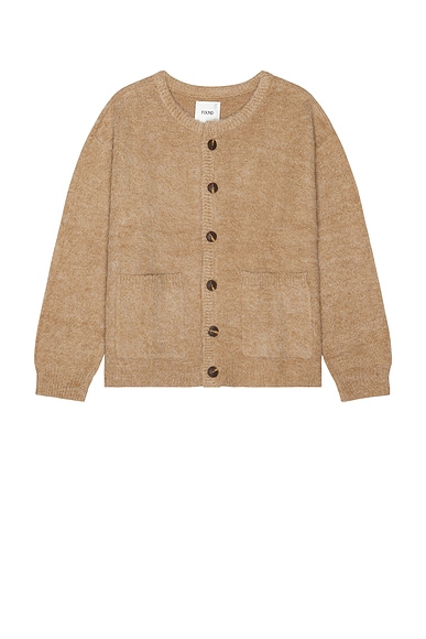 Found Mohair Cardigan in Light Brown
