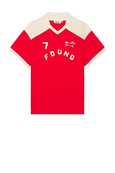 Goji Red Collar Print Jersey