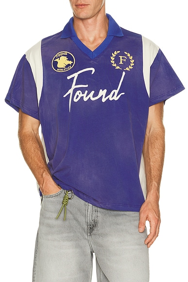 Found Premier League Jersey in Faded Blue
