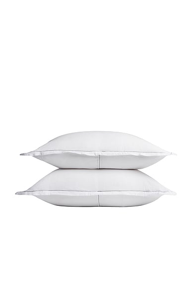 Parachute Heirloom Tencel Linen Sham Set in White