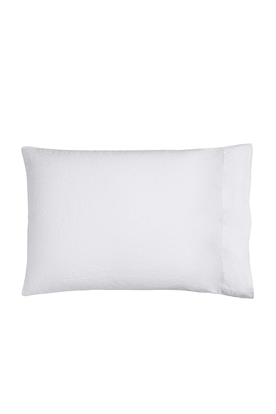 Parachute Linen Pillowcase Set in White