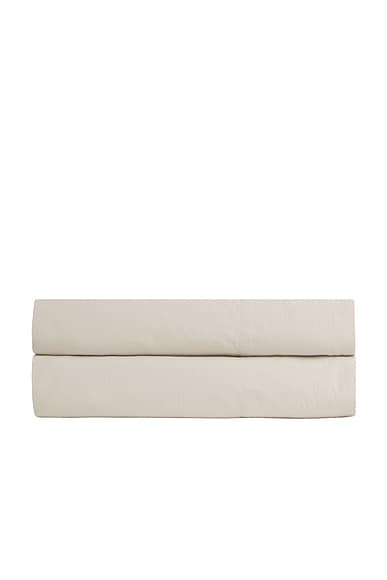 Parachute Percale Fitted Sheet in Bone