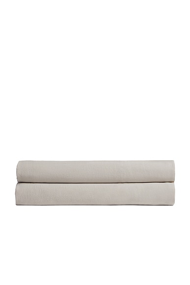 Parachute Heirloom Tencel Linen Fitted Sheet in Bone