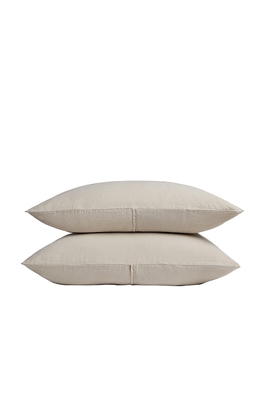 Parachute Heirloom Tencel Linen Pillowcase Set in Bone