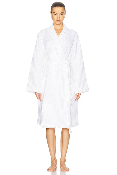 Parachute Waffle Robe in White