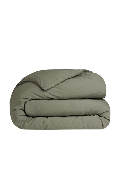 Parachute Linen Duvet Cover in Moss
