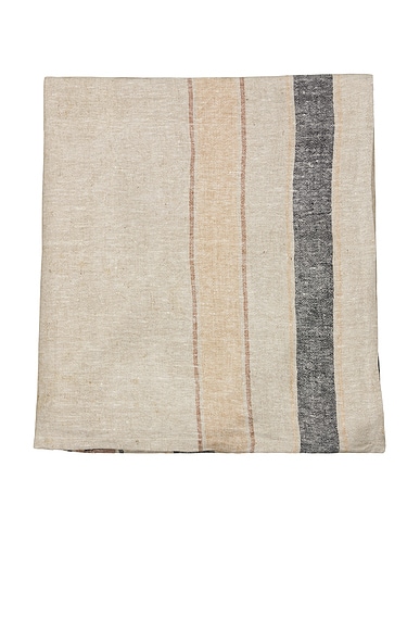 Parachute Heritage Linen Bed Cover in Natural, Warm Grey, Adobe & Russet