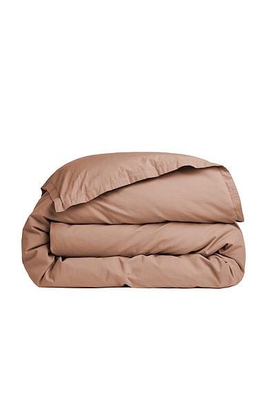 Parachute Core Percale Duvet Cover in Adobe