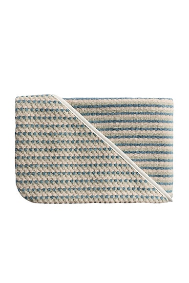 Organic Mini Mosaic Hooded Toddler Towel