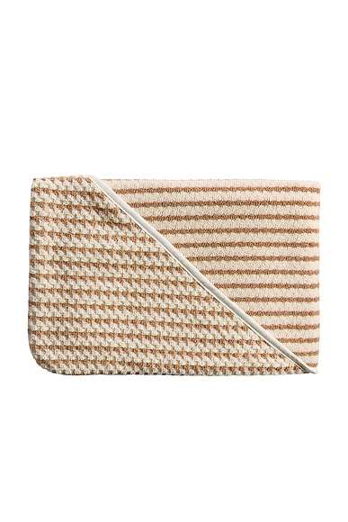 Organic Mini Mosaic Hooded Toddler Towel