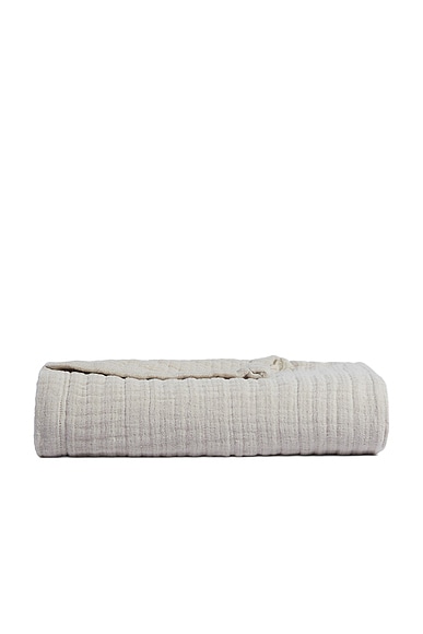 Parachute Cloud Linen Gauze Throw in Bone