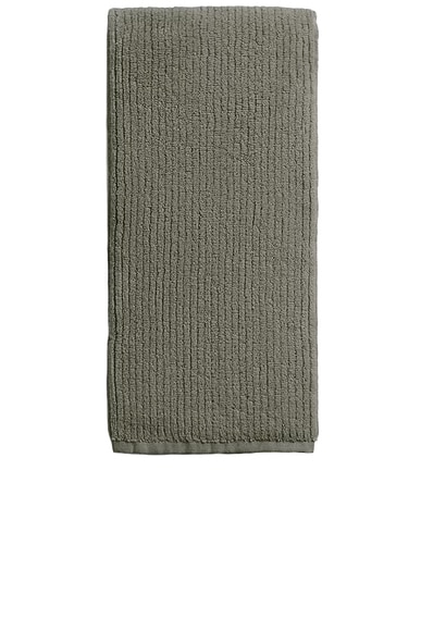 Parachute Soft Rib Hand Towel in Moss