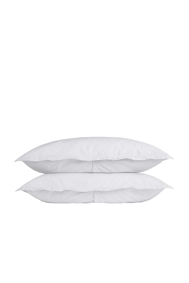 Parachute Percale Sham Set in White