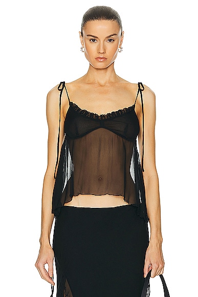 Grisella Sheer Lace Camisole Top