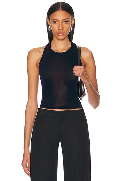 PRISCAVera Racerback Tank Top in Navy