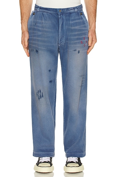 Paly Hollywood Holy City Work Pant in Blue