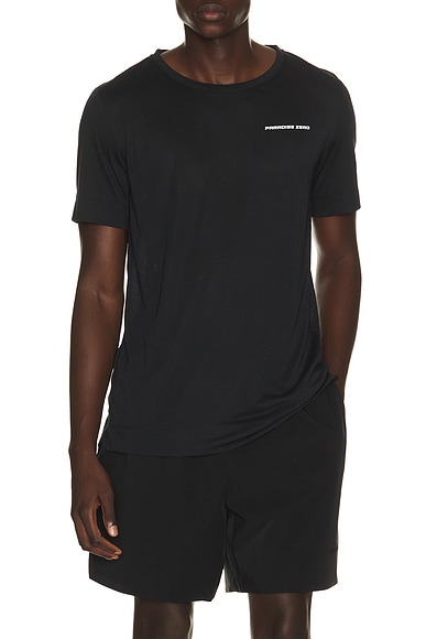 Paradise Zero Featherweight Short Sleeve Tee in Black