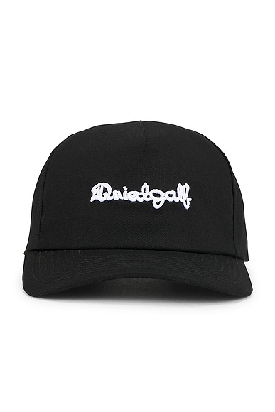 Quiet Golf 1959 5 Panel Hat in Black
