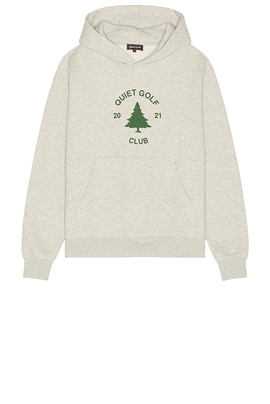 Quiet Golf Arrowhead Hoodie in Ash