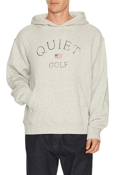 Quiet Golf USA Hoodie in Ash