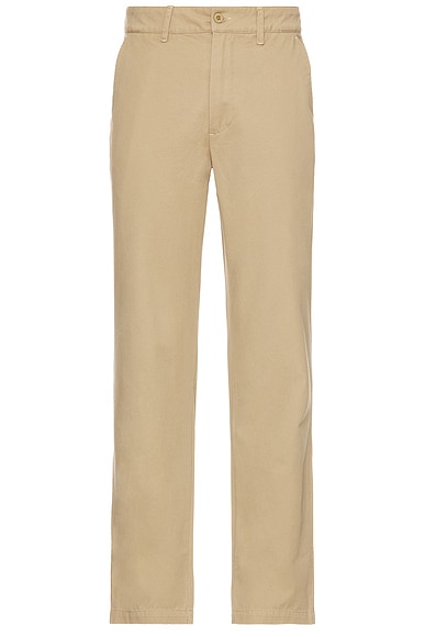 Quiet Golf Monogram Chino Pant in Tan
