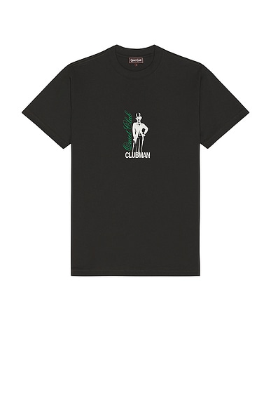 Quiet Golf Clubman Tee in Black