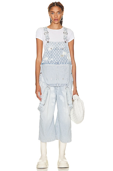 Double Bib Cropped Overall