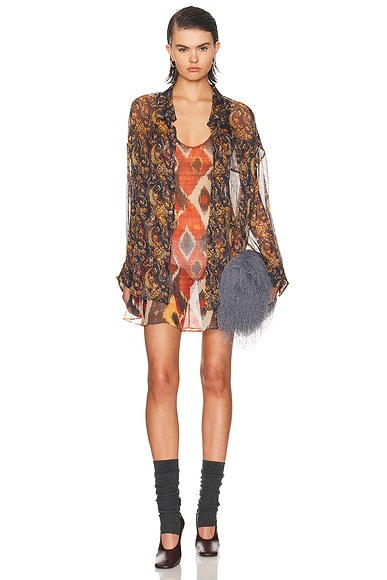 Chiffon Printed Dress Set