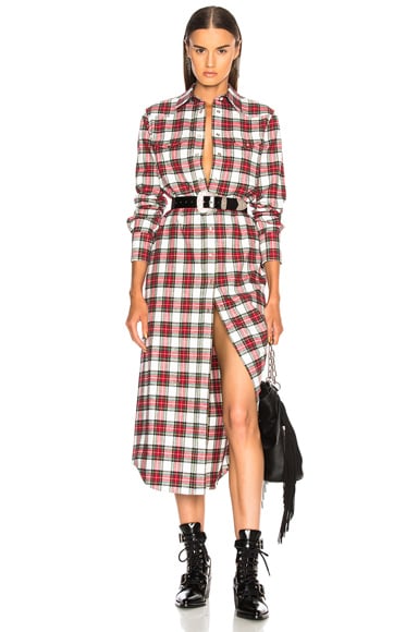 Long Cowboy Shirt Dress