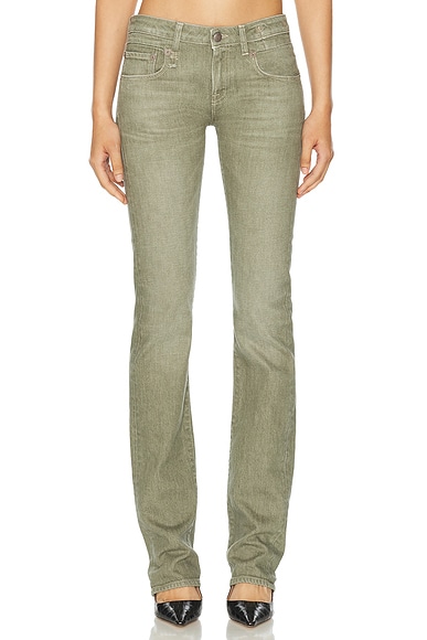 R13 Tobi Boyfriend Leg in Army Green